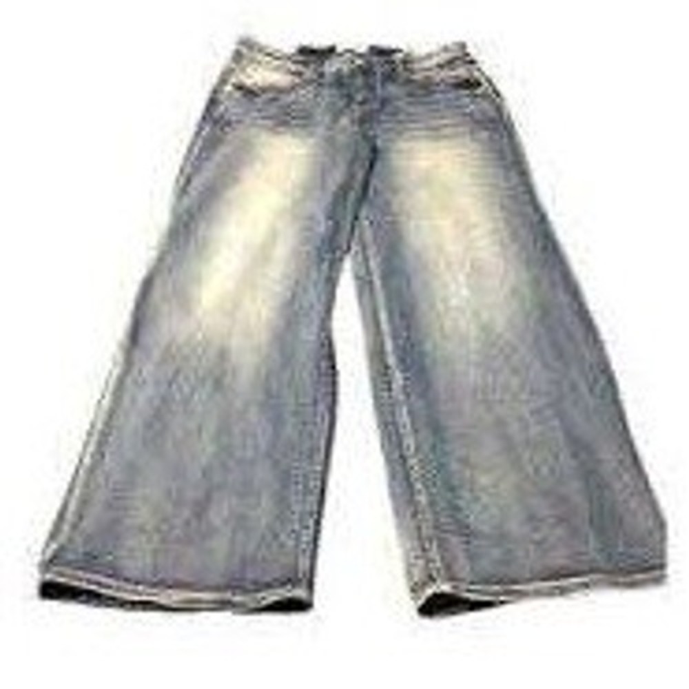 Disclosure Wide Leg Embroidered Tattoo women Jeans Light Wash Rose  Love 7/28